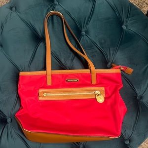 Michael Kors Kempton Red Tote Bag